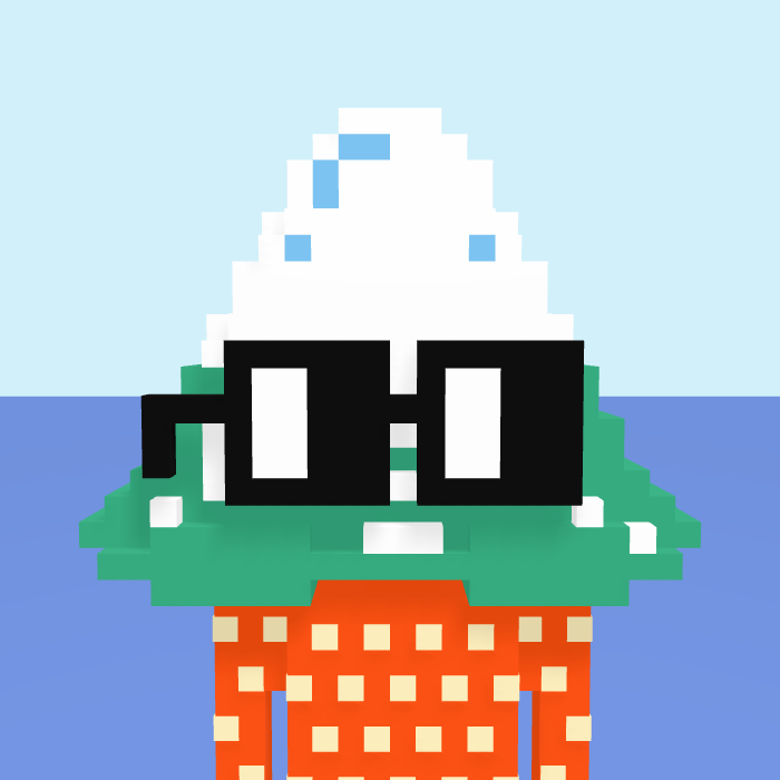 Mountain pixel portrait