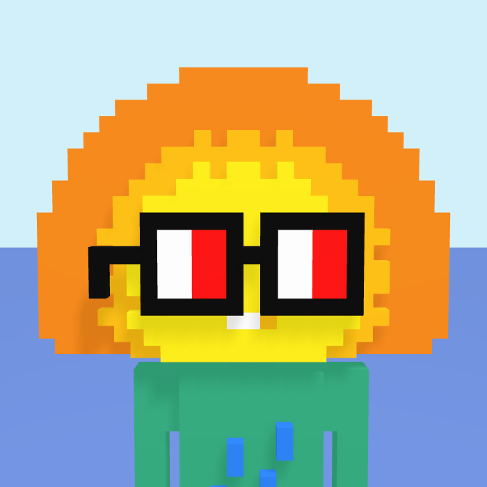 Sunset pixel portrait