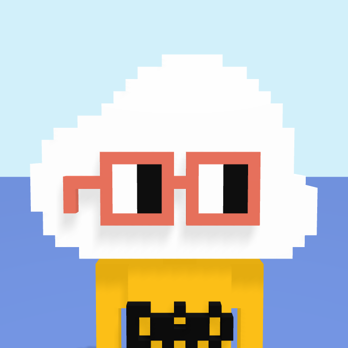 Cloud pixel portrait
