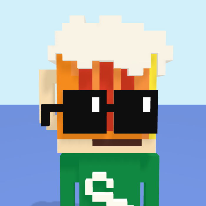 Beer pixel portrait