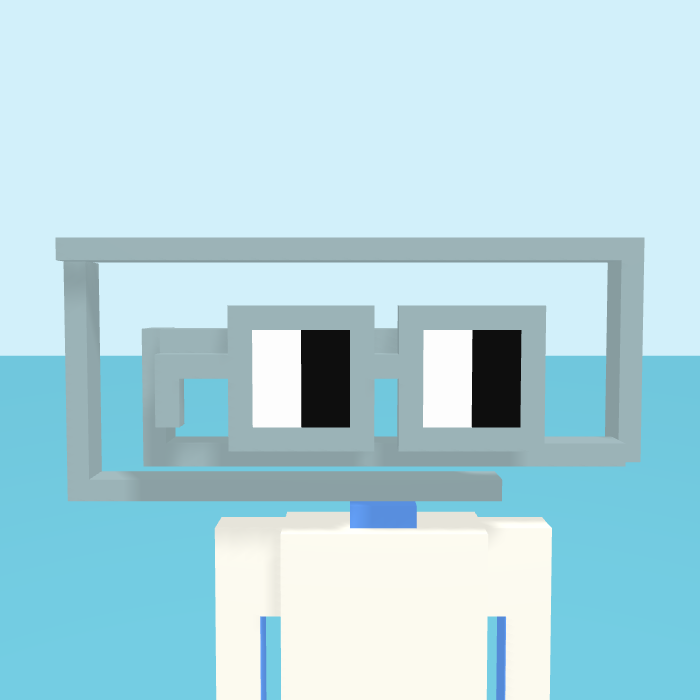 Paperclip pixel portrait