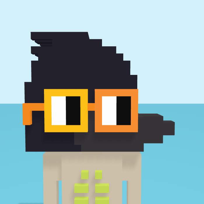 Raven pixel portrait