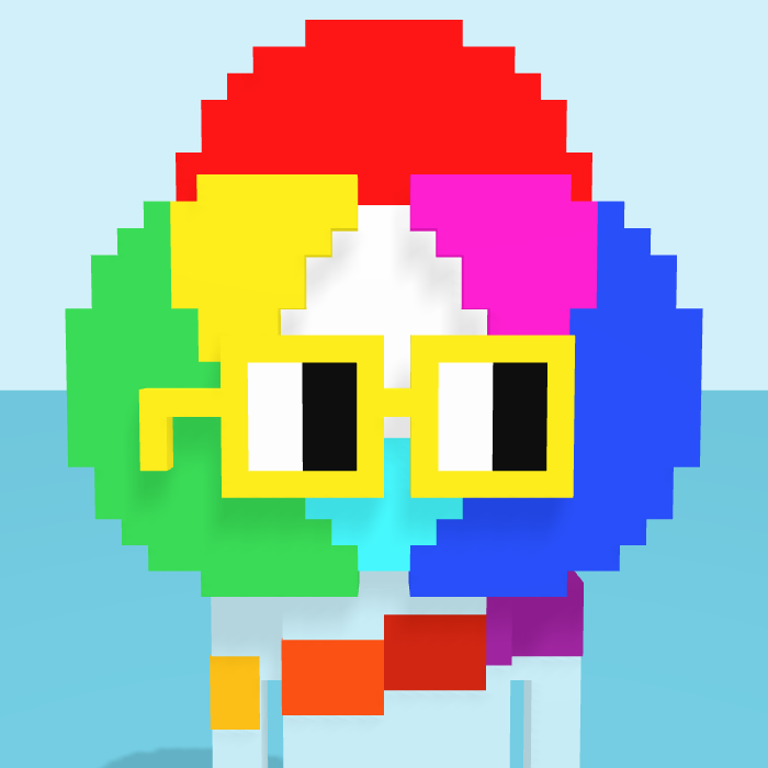 RGB pixel portrait