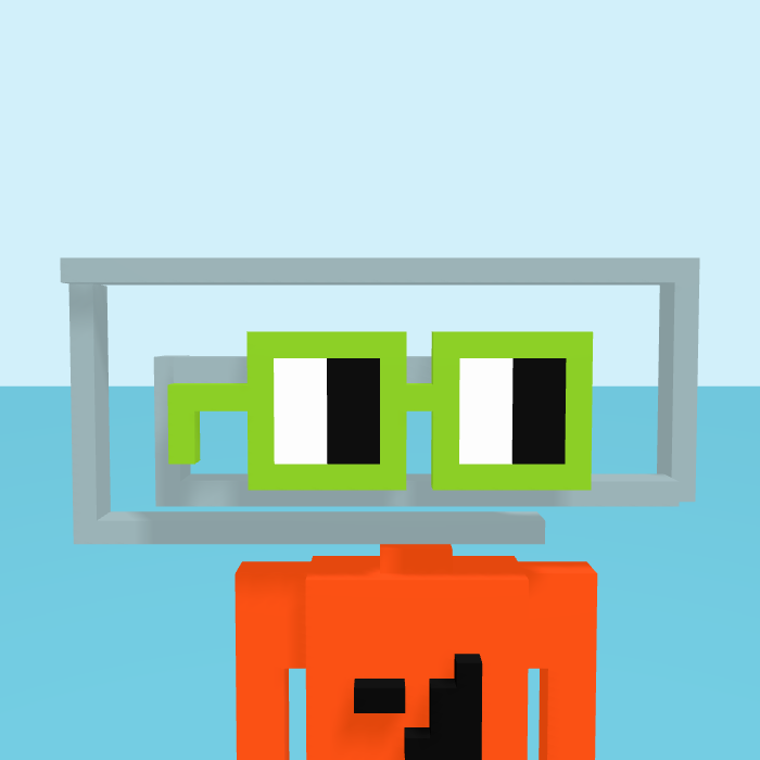 Clippy pixel portrait