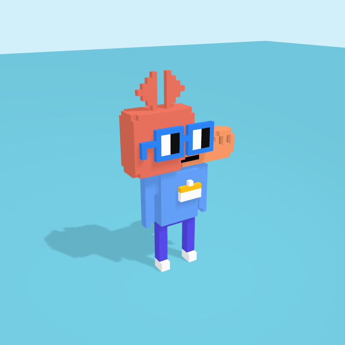 Aardvark voxel model, side view