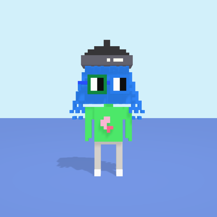 Shower voxel model, front view