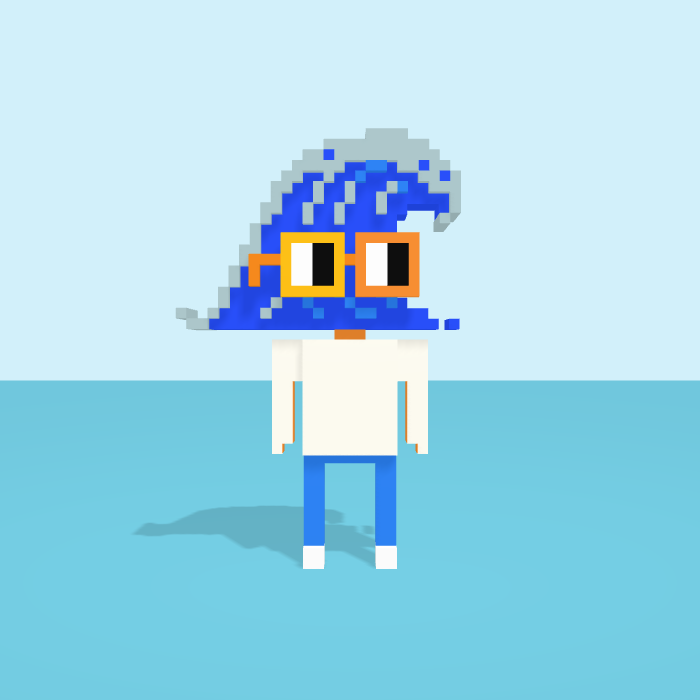 Wave voxel model, front view