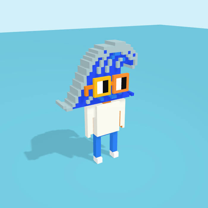 Wave voxel model, side view