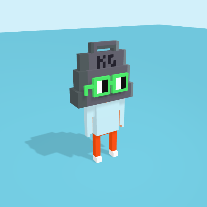 Weight voxel model, side view